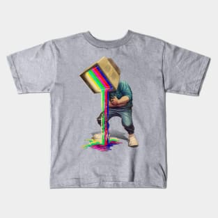 Televison Head Man Kids T-Shirt